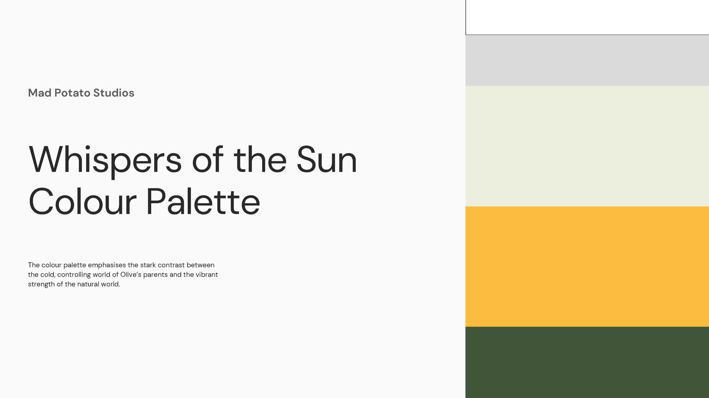 Whispers of the Sun colour palette cover